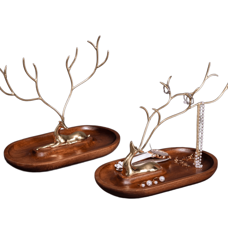 Copper Deer Antler Jewelry Holder